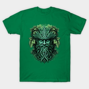 Jack Of The Wood Traditional Pagan Celtic Greenman T-Shirt